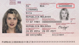 Passport series location